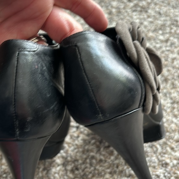 Kelsi Dagger Rosabella heeled ankle boots booties flower 7.5 7 1/2  leather - Picture 6 of 11